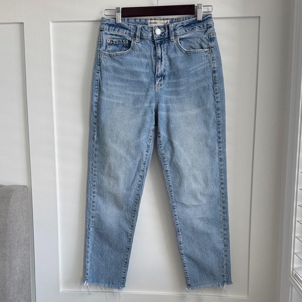 Garage Raw Hem Crop Ankle Denim Jeans Size 5 = 27